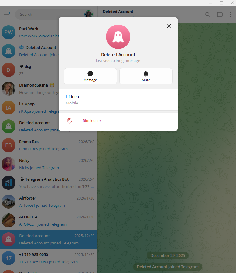 プラットフォームの制限画面：Telegram · 03