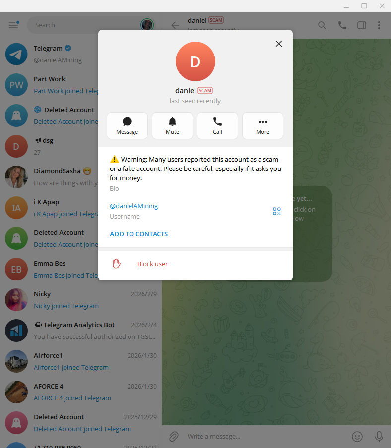 プラットフォームの制限画面：Telegram · 04